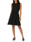 Women's Sleeveless Woven Shirt Dress